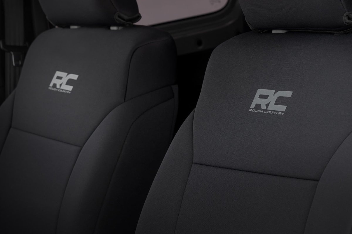 Suzuki Jimny Seat Covers - Front & Rear - Rough Country - Neoprene - '18-'25